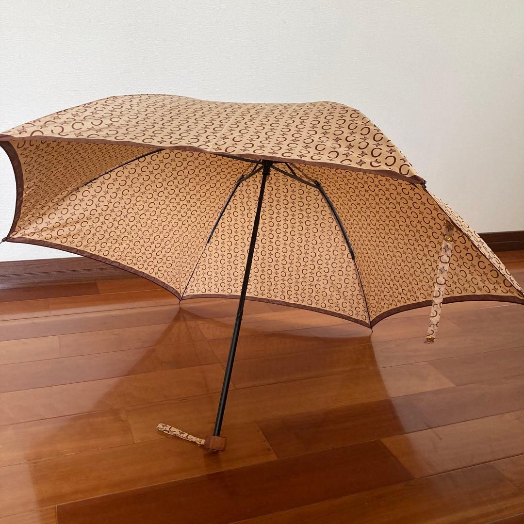 CELINE Cロゴ柄 折りたたみ傘 55cm