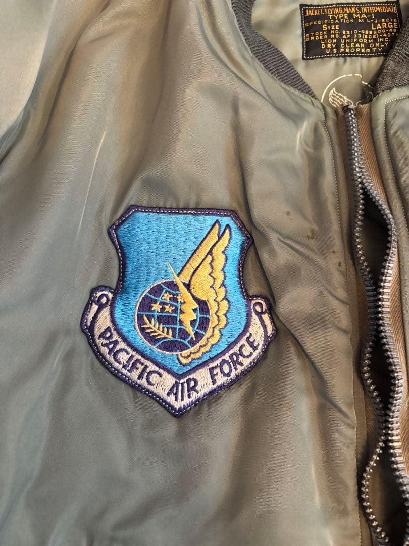 【バズリクソン】 MA-1 フライトジャケット リフレクター&ステンシル 復刻