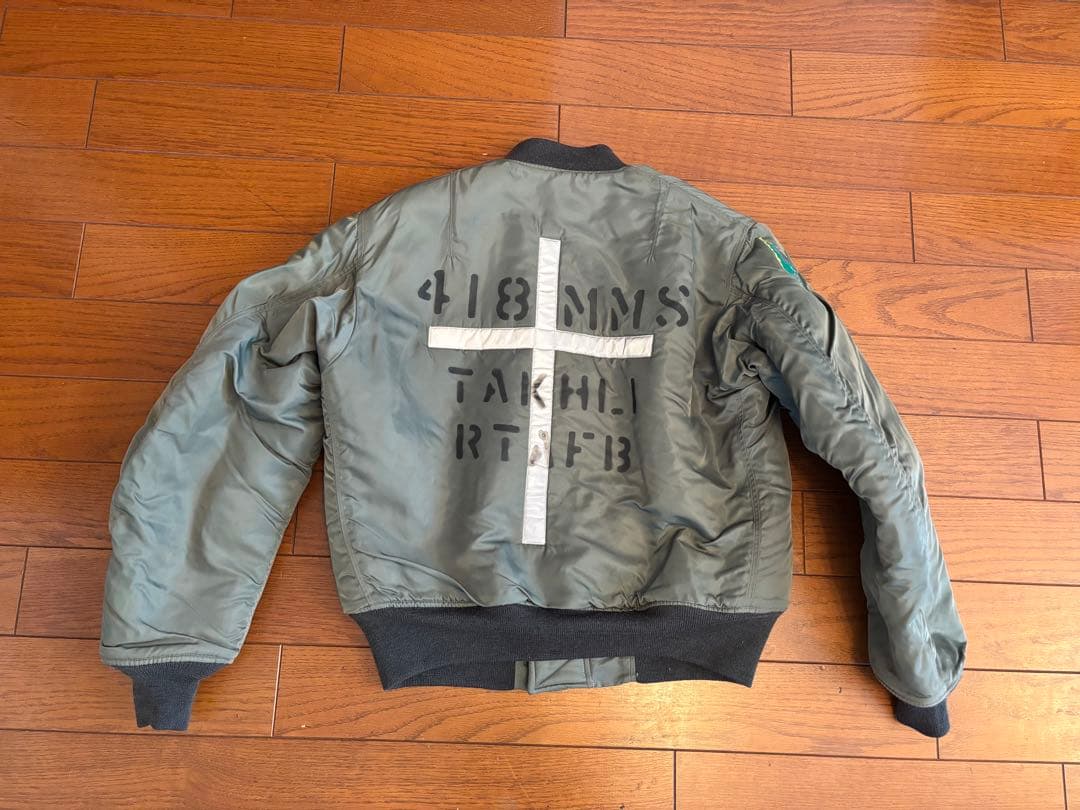 【バズリクソン】 MA-1 フライトジャケット リフレクター&ステンシル 復刻
