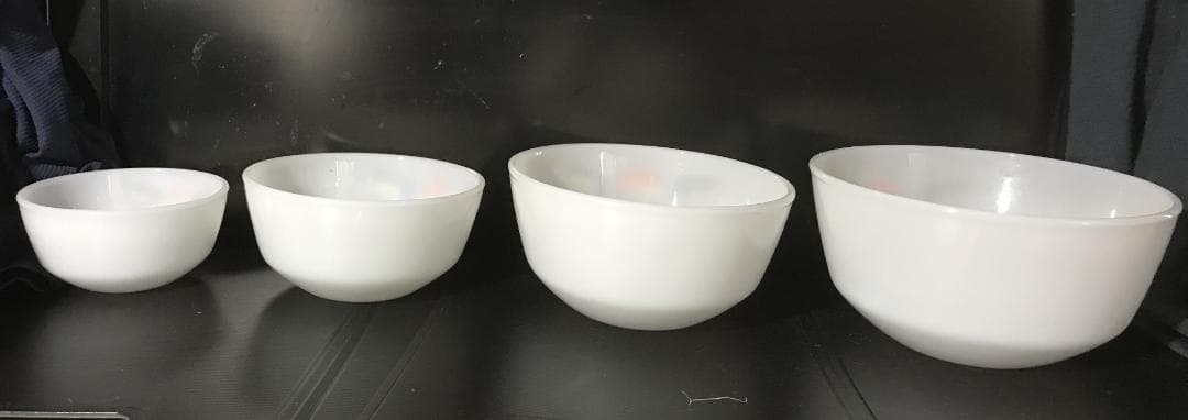 ファイヤーキング　キノコ柄　ミキシングボウル　LL,L,M,Sフルセット（美品）