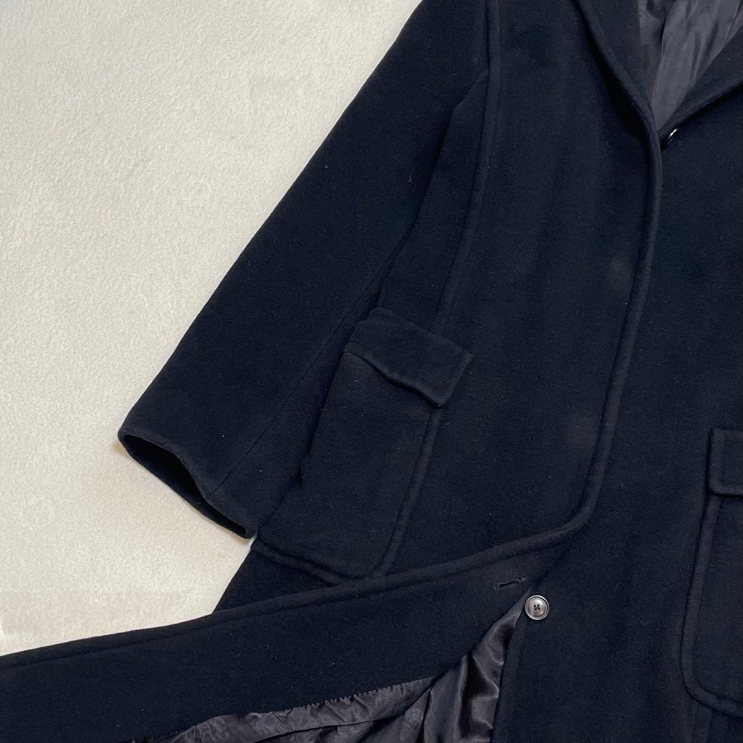 マックスマーラ 46 3L アンゴラ ロングチェスターコート 着丈112cm