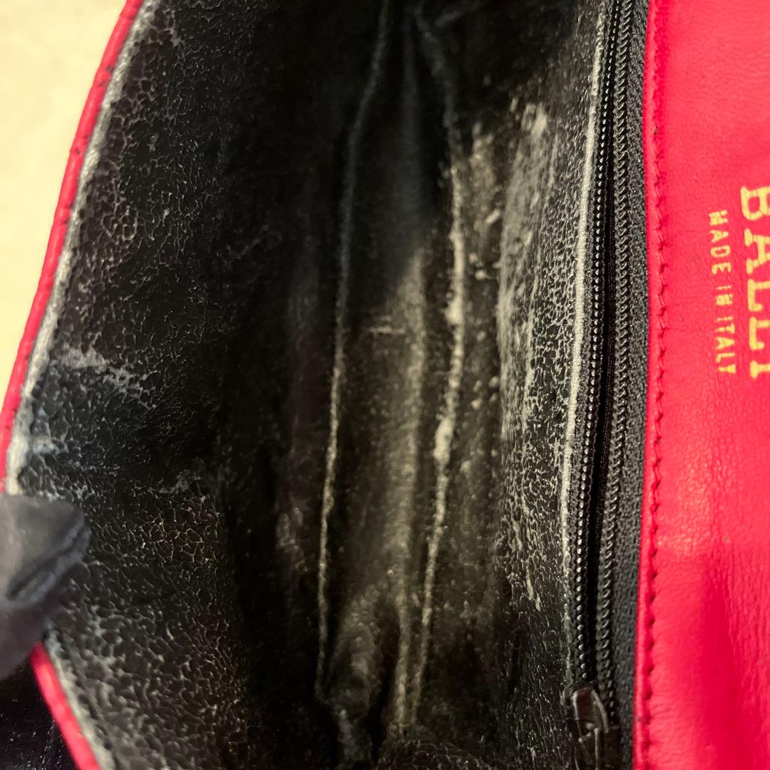 BALLY バリー ヴィンテージ キルティングショルダーバッグ ゴールドチェーン