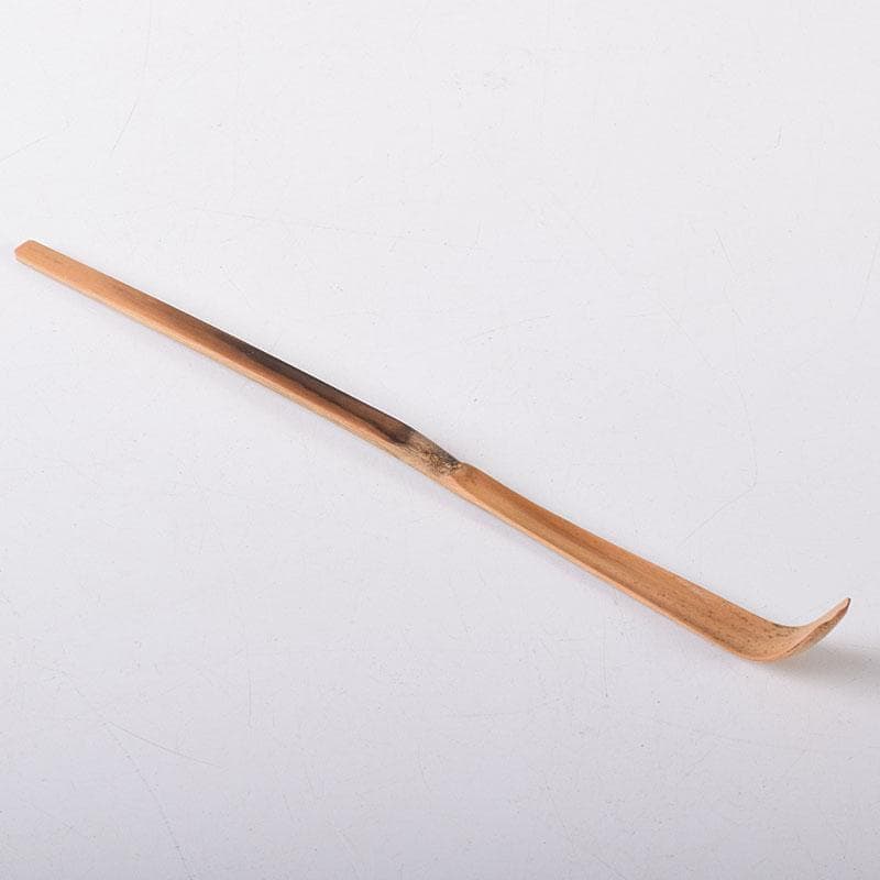 ヒロ　竹高斉作　茶杓　銘「友」　前大徳　須賀玄道書付共筒共箱　V　7268