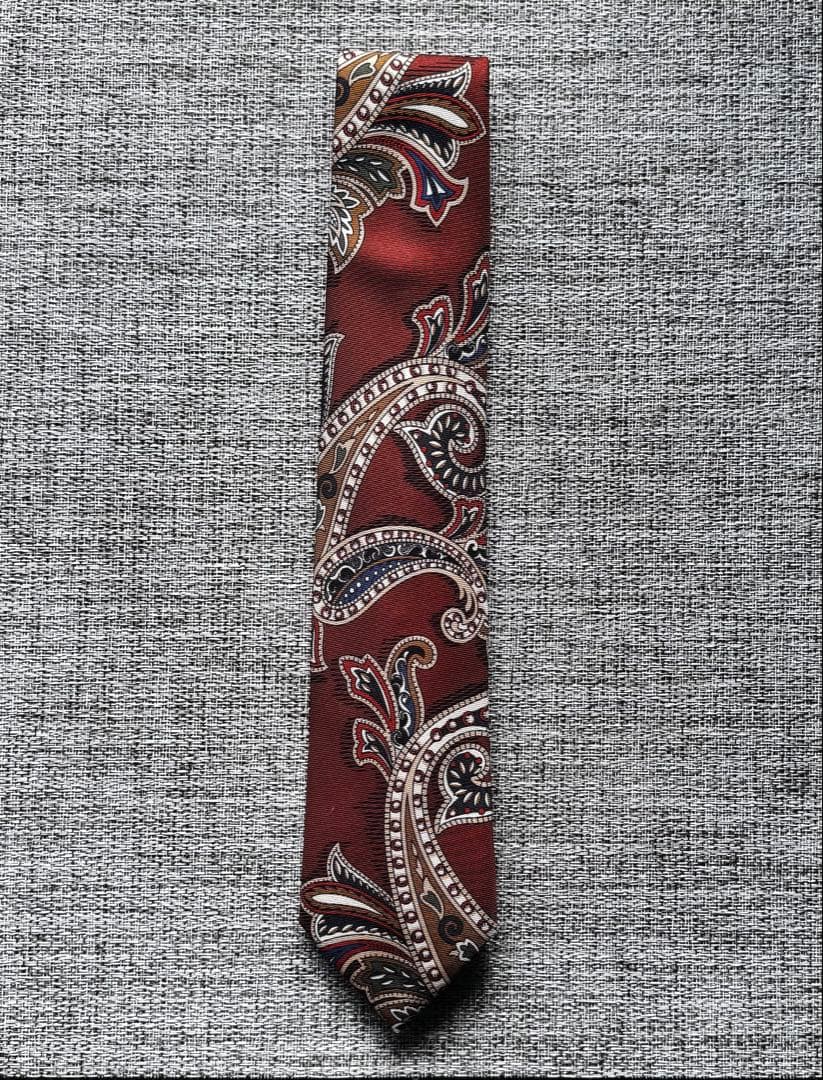 Holliday&Brown × BEAMS F ペイズリー柄ネクタイ