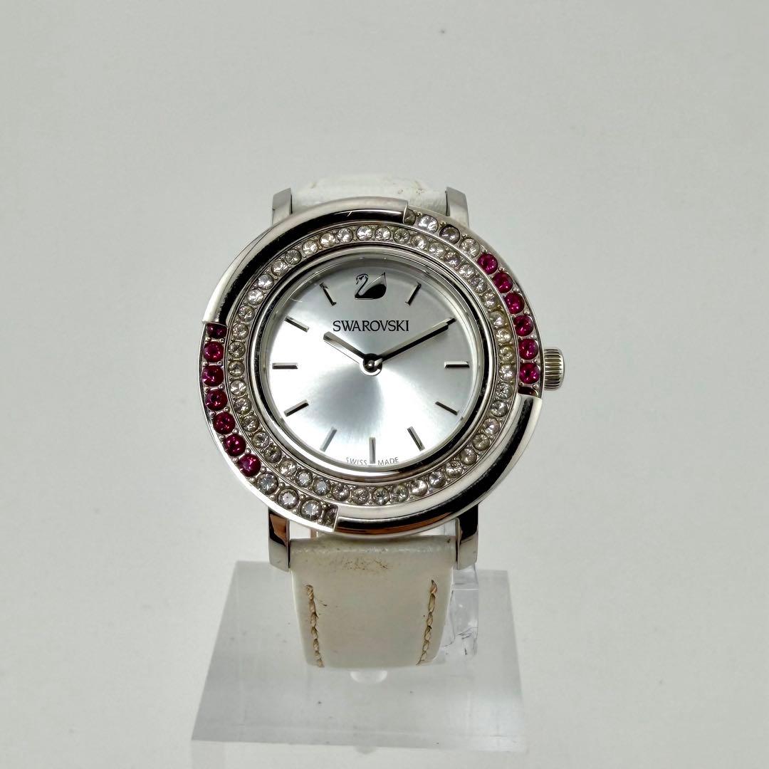 【希少/稼働】Swarovski スワロフスキー 腕時計 ストーン ベゼル