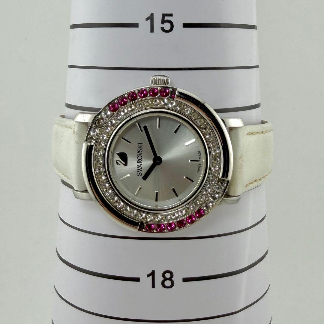 【希少/稼働】Swarovski スワロフスキー 腕時計 ストーン ベゼル