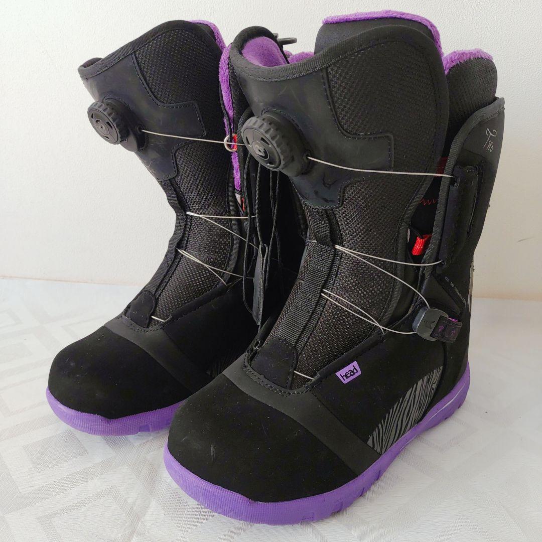 【美品】　HEAD two BOA 25㎝　スノーボードブーツ　レディース