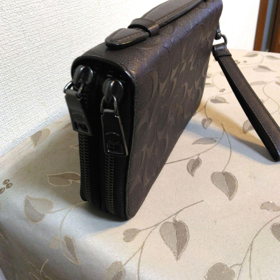 ✨最終お値下げ✨極美品　コーチメンズダークブラウン レザー バッグ