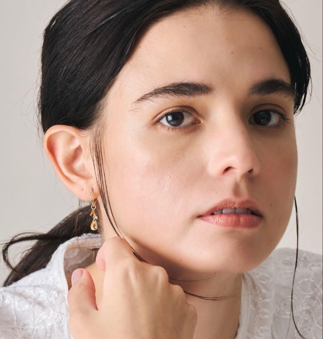 新品☆ ageteK10マルチストーンピアスチャーム