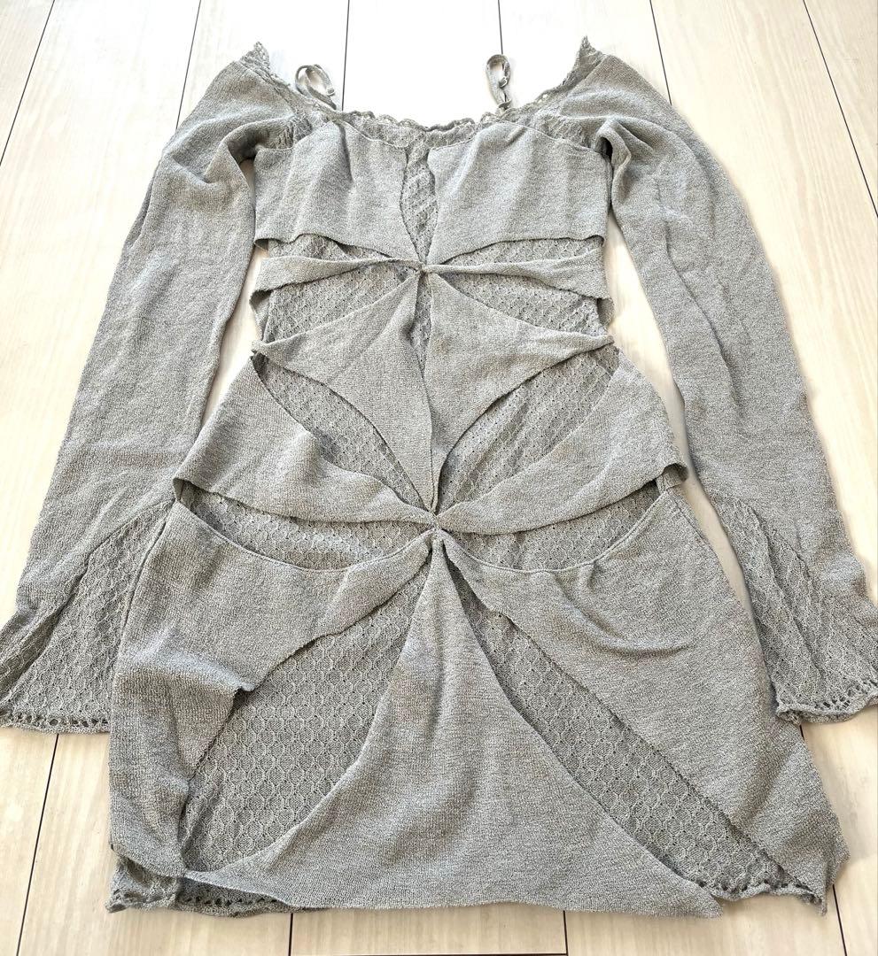 トップス theredthread S cut out tops petal