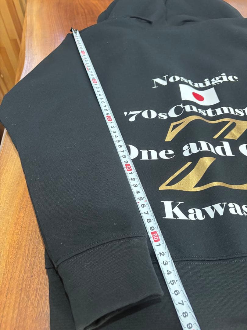 カワサキZ1Z2 Z400FX パーカー　黒　サイズM