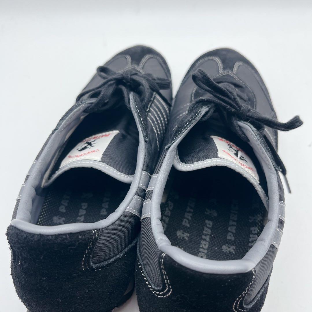 極美品✨PATRICK パトリック スタジアム 黒 スニーカー 39 24.5