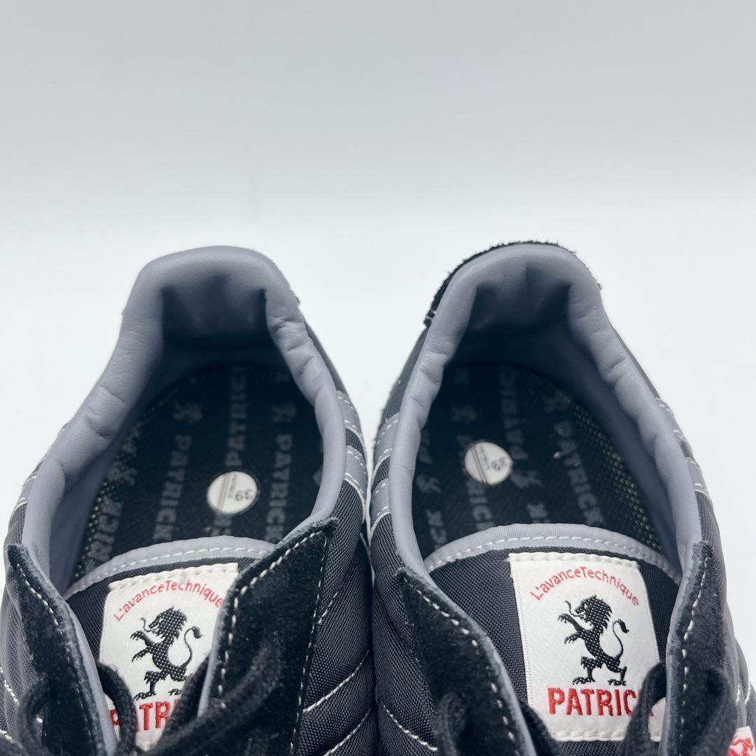 極美品✨PATRICK パトリック スタジアム 黒 スニーカー 39 24.5