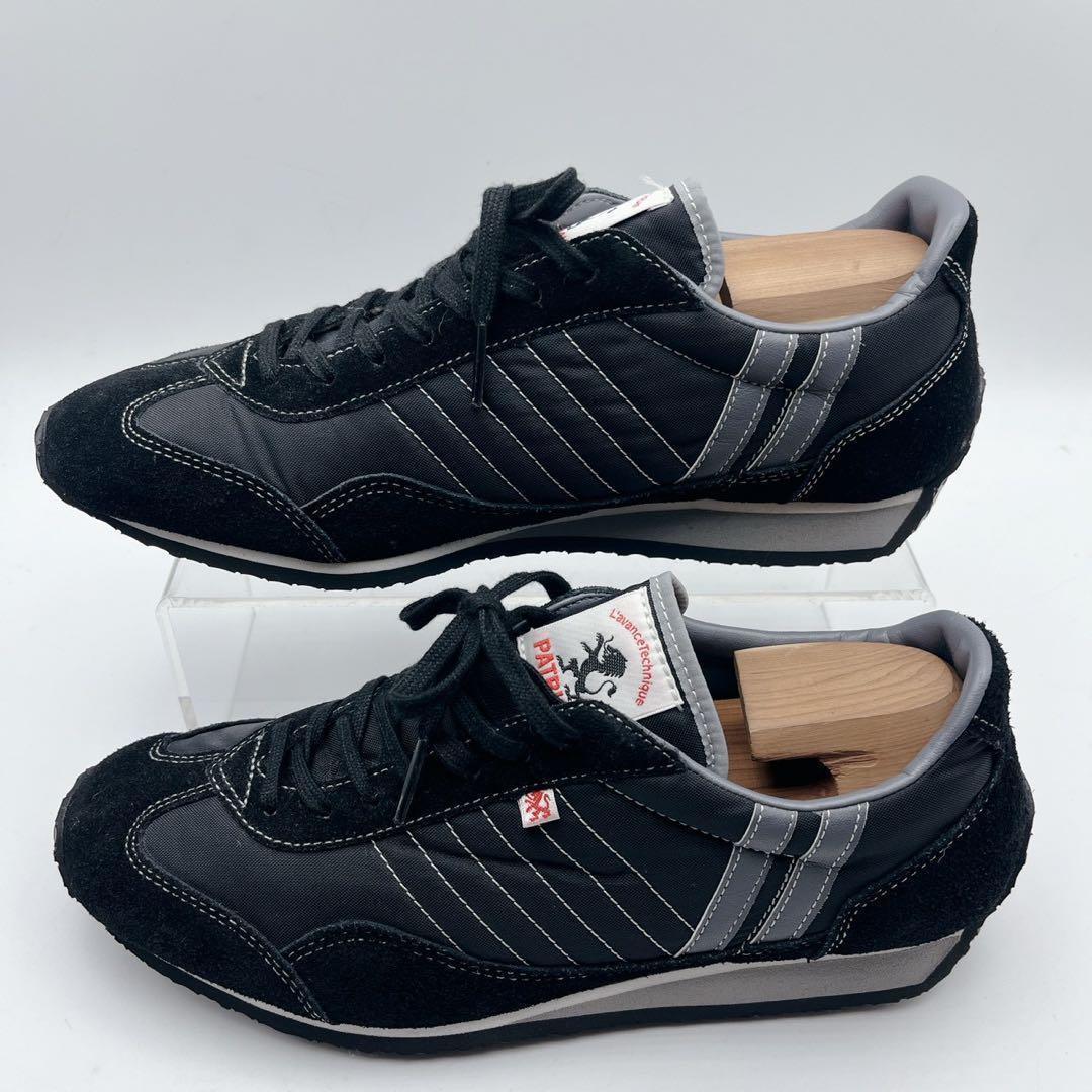 極美品✨PATRICK パトリック スタジアム 黒 スニーカー 39 24.5