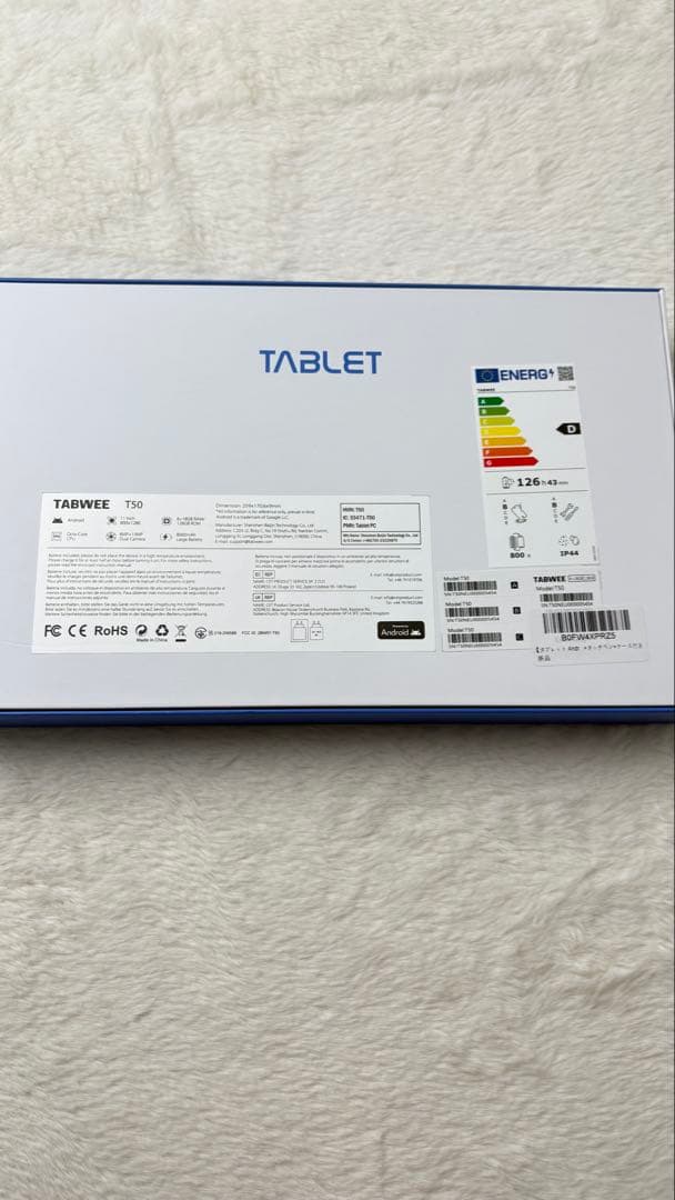 TABWEE T50 タブレット 11インチ Android16 WiFiモデル