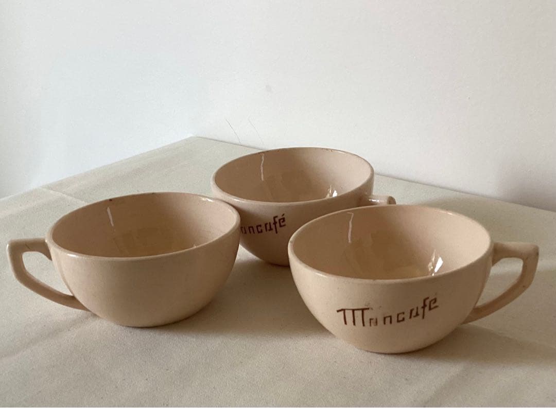 ディゴワン-サルグミンヌ　パウダーピンクのカップ3客　28