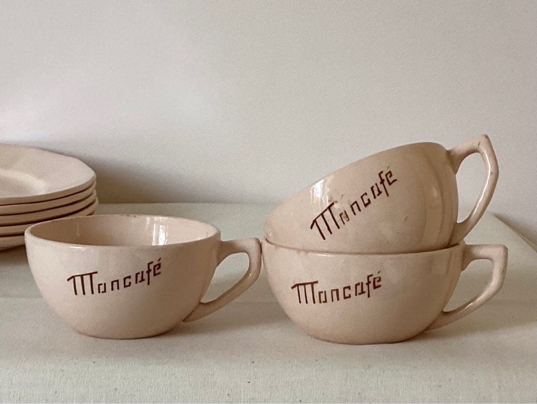 ディゴワン-サルグミンヌ　パウダーピンクのカップ3客　28