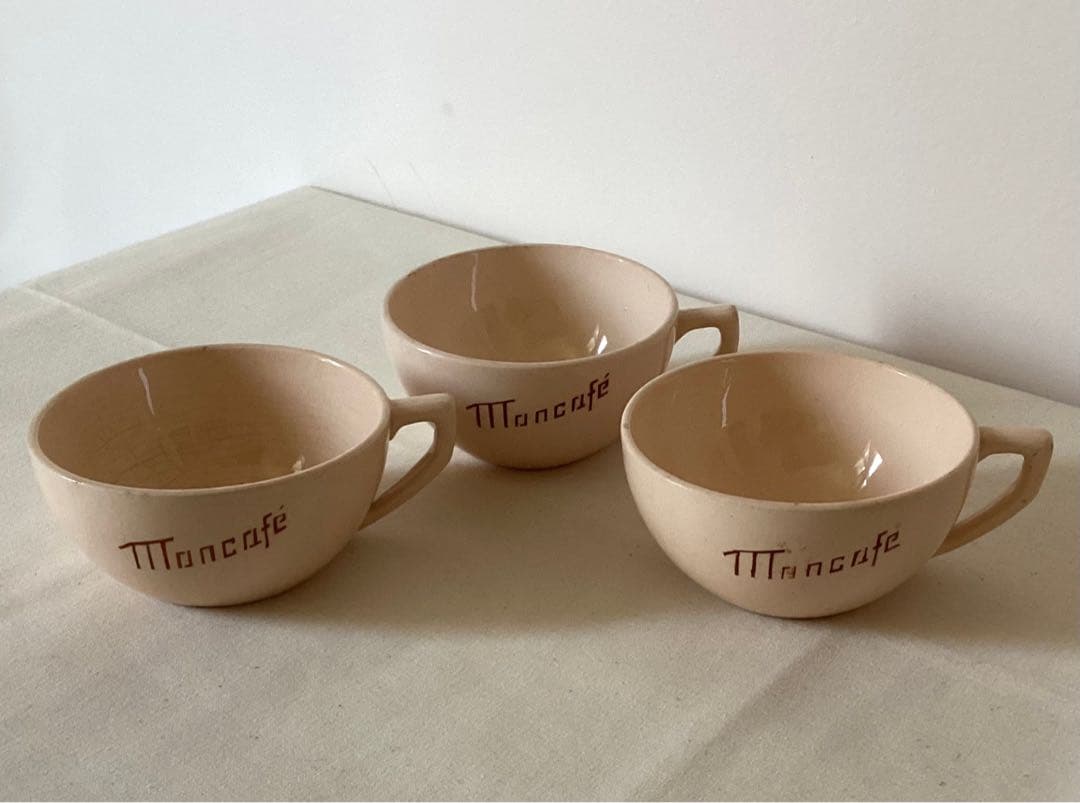 ディゴワン-サルグミンヌ　パウダーピンクのカップ3客　28