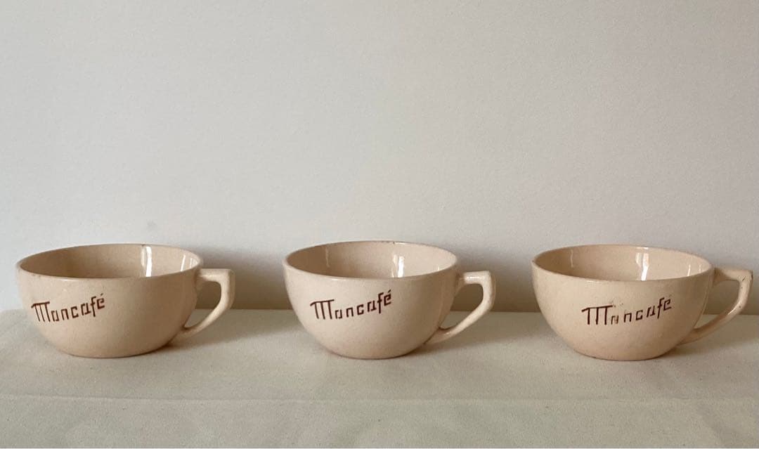 ディゴワン-サルグミンヌ　パウダーピンクのカップ3客　28