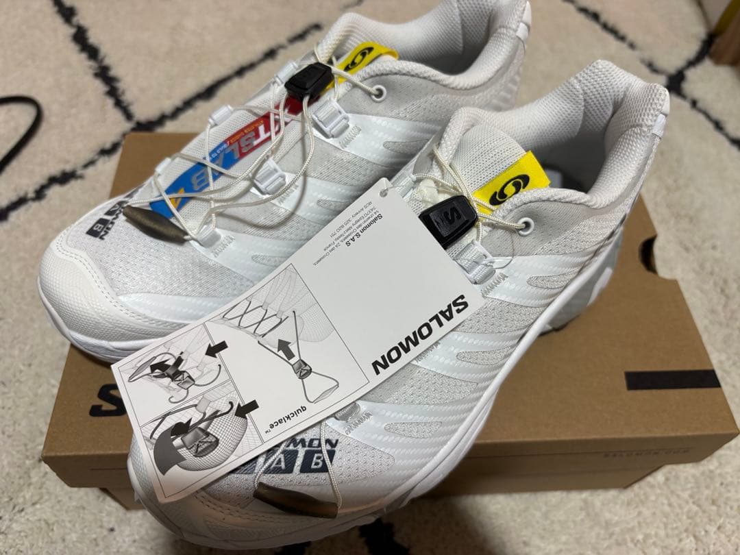 SALOMON XT-4 OG ホワイト スニーカー　24.5cm