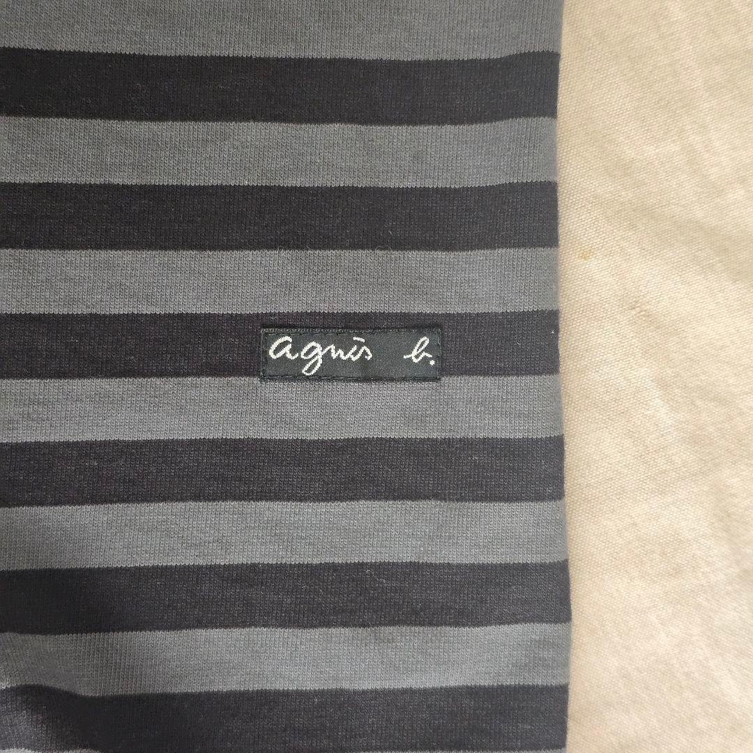 Web限定 agnès b. ボーダーカットソー　サイズL　ボートネック