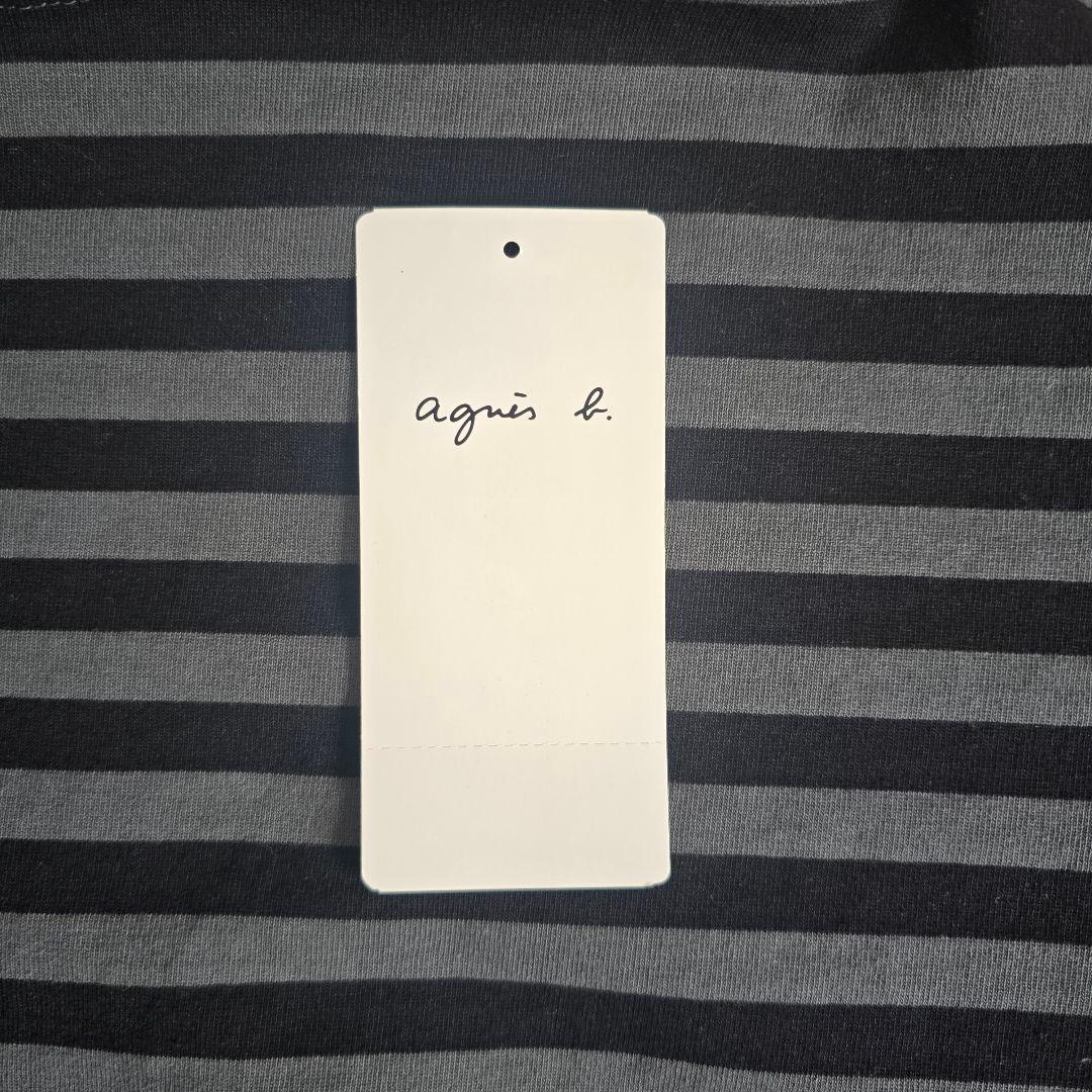 Web限定 agnès b. ボーダーカットソー　サイズL　ボートネック