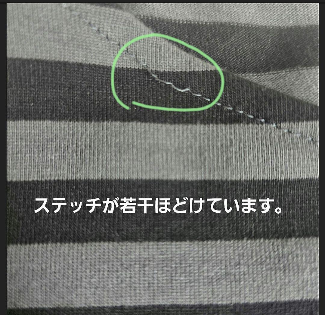 Web限定 agnès b. ボーダーカットソー　サイズL　ボートネック