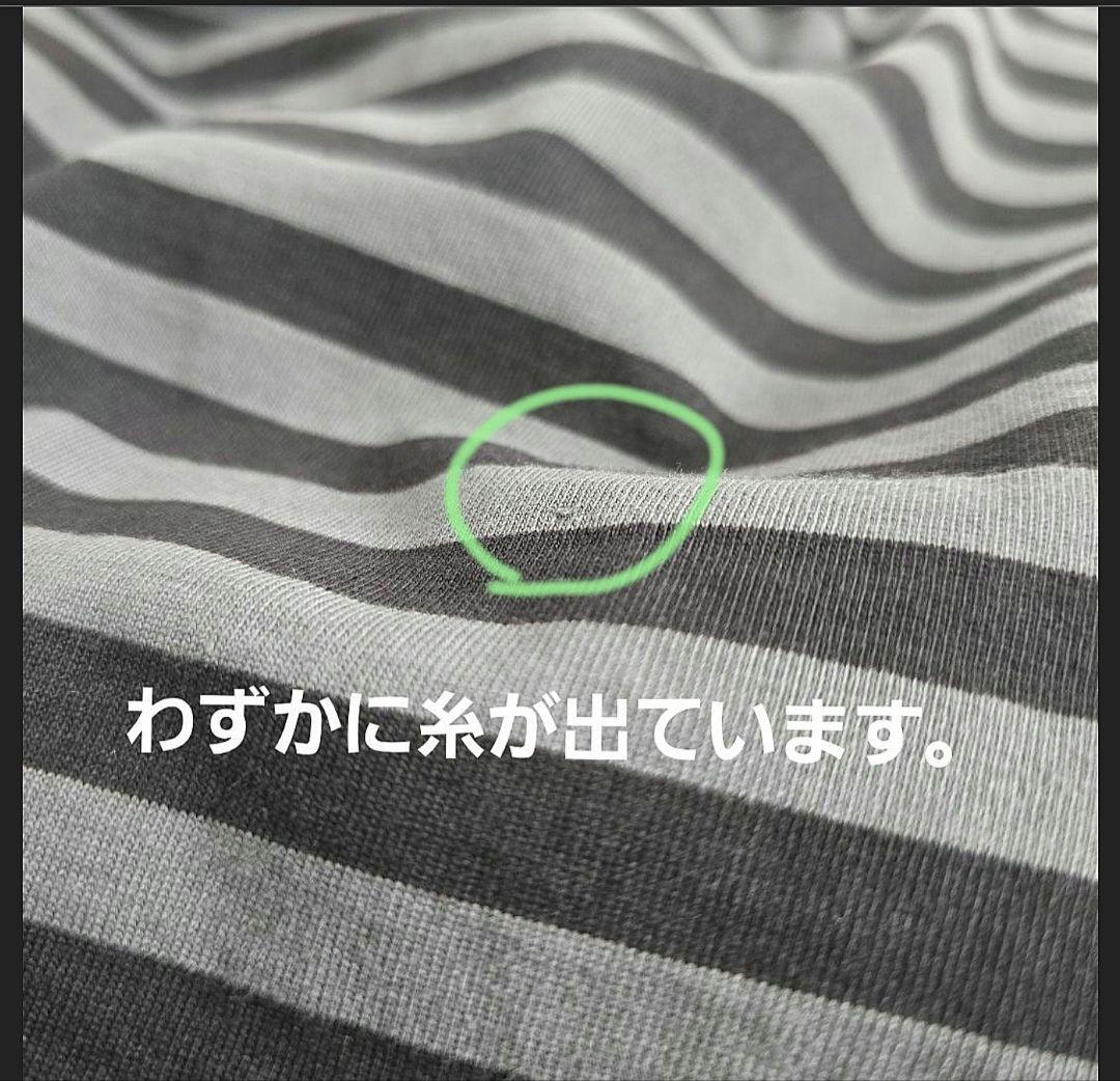 Web限定 agnès b. ボーダーカットソー　サイズL　ボートネック