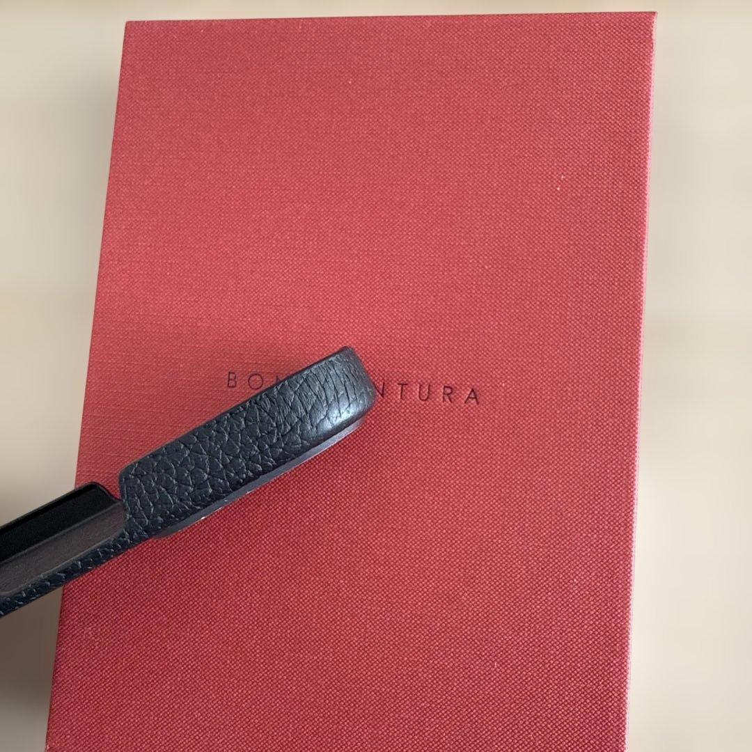 BONAVENTURA ブラック iPhone16proケース ストラップ付き