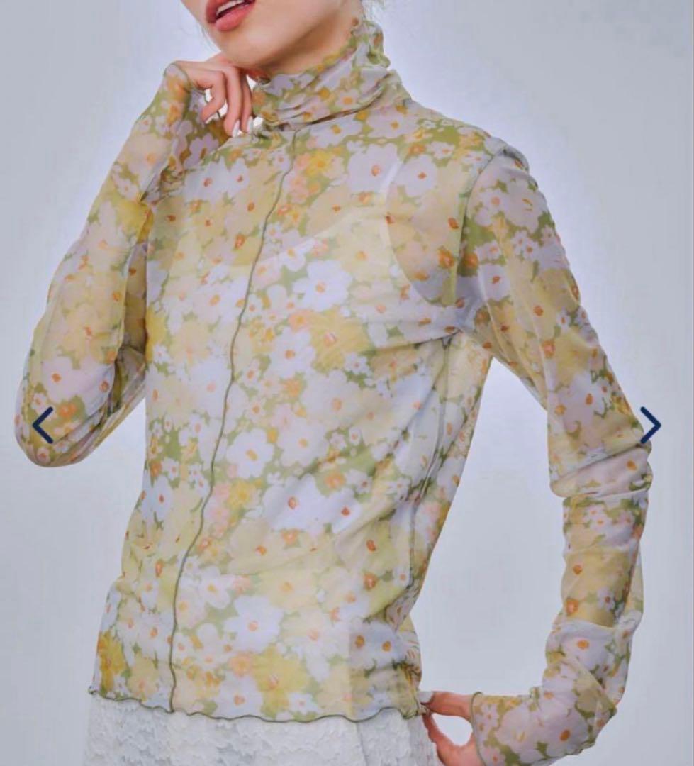 POPPY マーガレットシースルートップス　あさぎーにょ