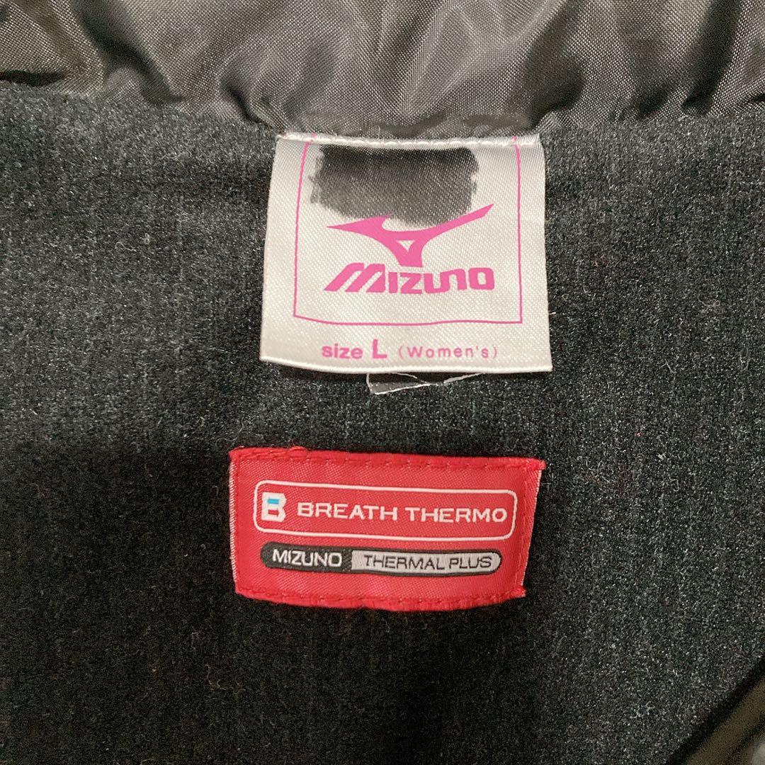 美品　ミズノ　ベンチコート　ダウンコート　L 黒　ブラック　スポーツ観戦