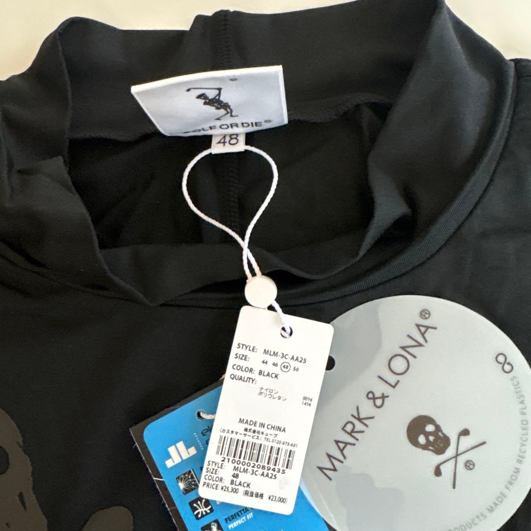 マークアンドロナ　モックネックＴシャツ