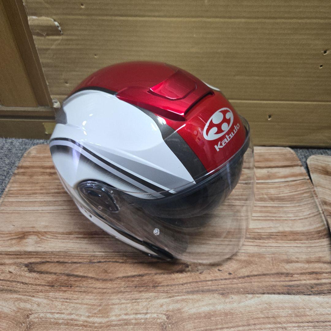 Kabuto ASAGI XL ジェットヘルメット 赤/白