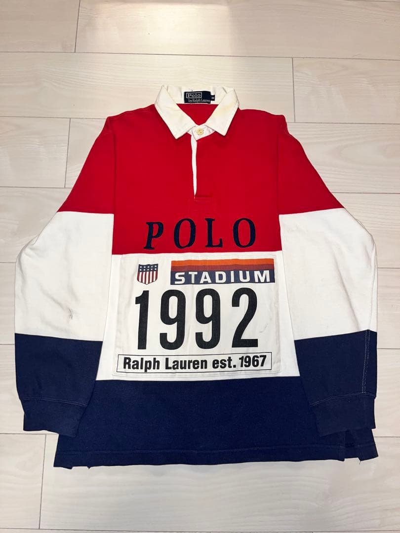 POLO RALPH LAUREN STADIUM 1992 ラガーシャツ