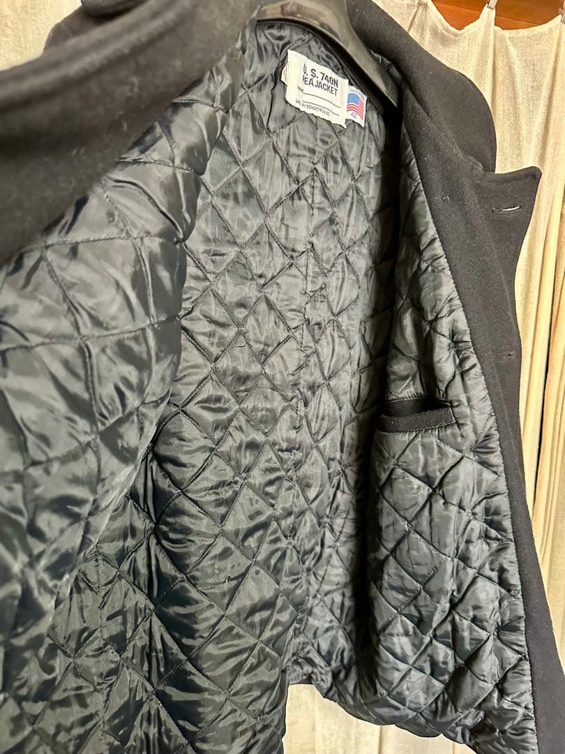 ショット SCHOTT メンズ ウール ダブル ピーコート　42 アメリカ製