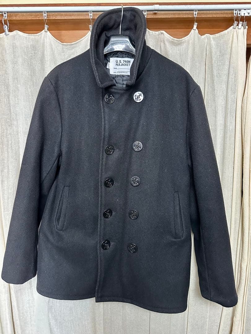 ショット SCHOTT メンズ ウール ダブル ピーコート　42 アメリカ製