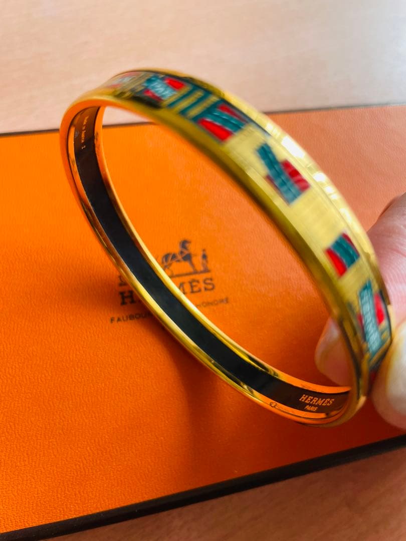 HERMES （エルメス） エマイユ PM 七宝焼き バングルブレスレット