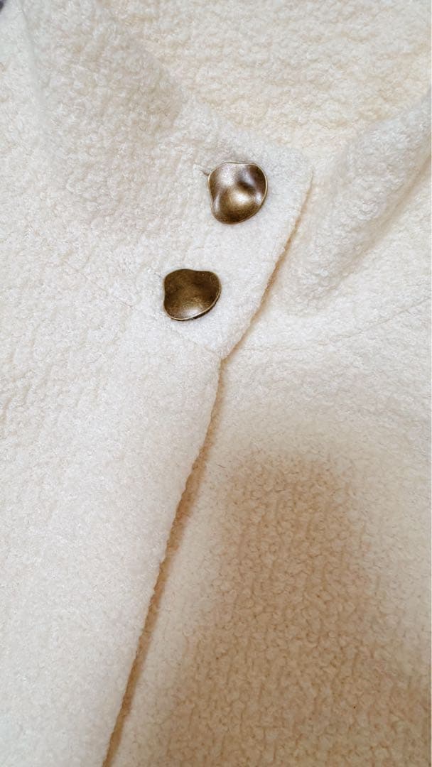 EAPHI STAND COLLAR COAT新品オフホワイト