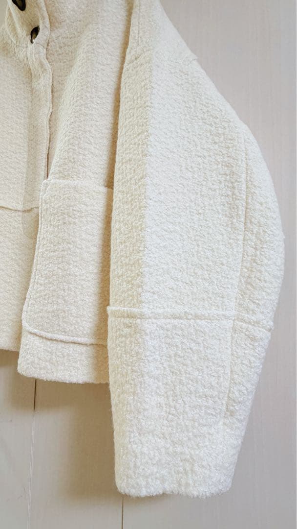 EAPHI STAND COLLAR COAT新品オフホワイト