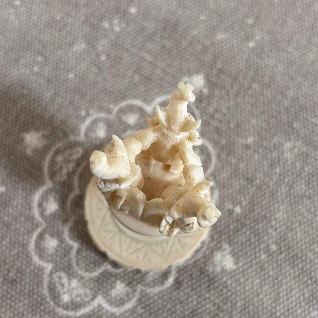 象牙調　天球　多層球　置物