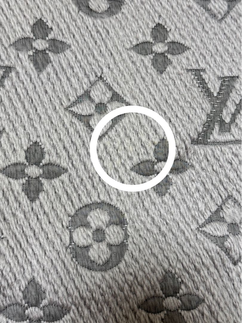 LOUIS VUITTON ルイヴィトン　エシャルプロゴマニアマフラー　グレー