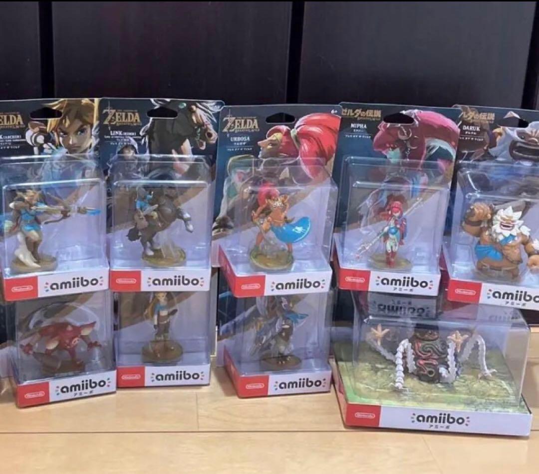 新品未開封品　ゼルダの伝説　ブレスオブザワイルド　amiibo全9種セット