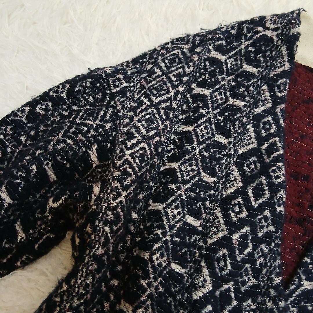 【ne Quittez pas】ウールジャカードラップコート