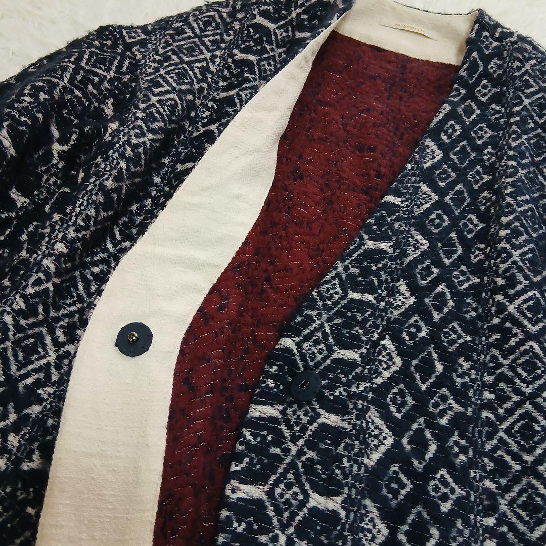 【ne Quittez pas】ウールジャカードラップコート