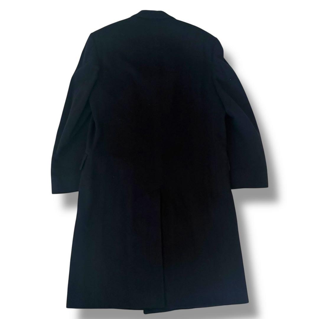 【英国製】Aquascutum ネイビー ピュアウール チェスターコート