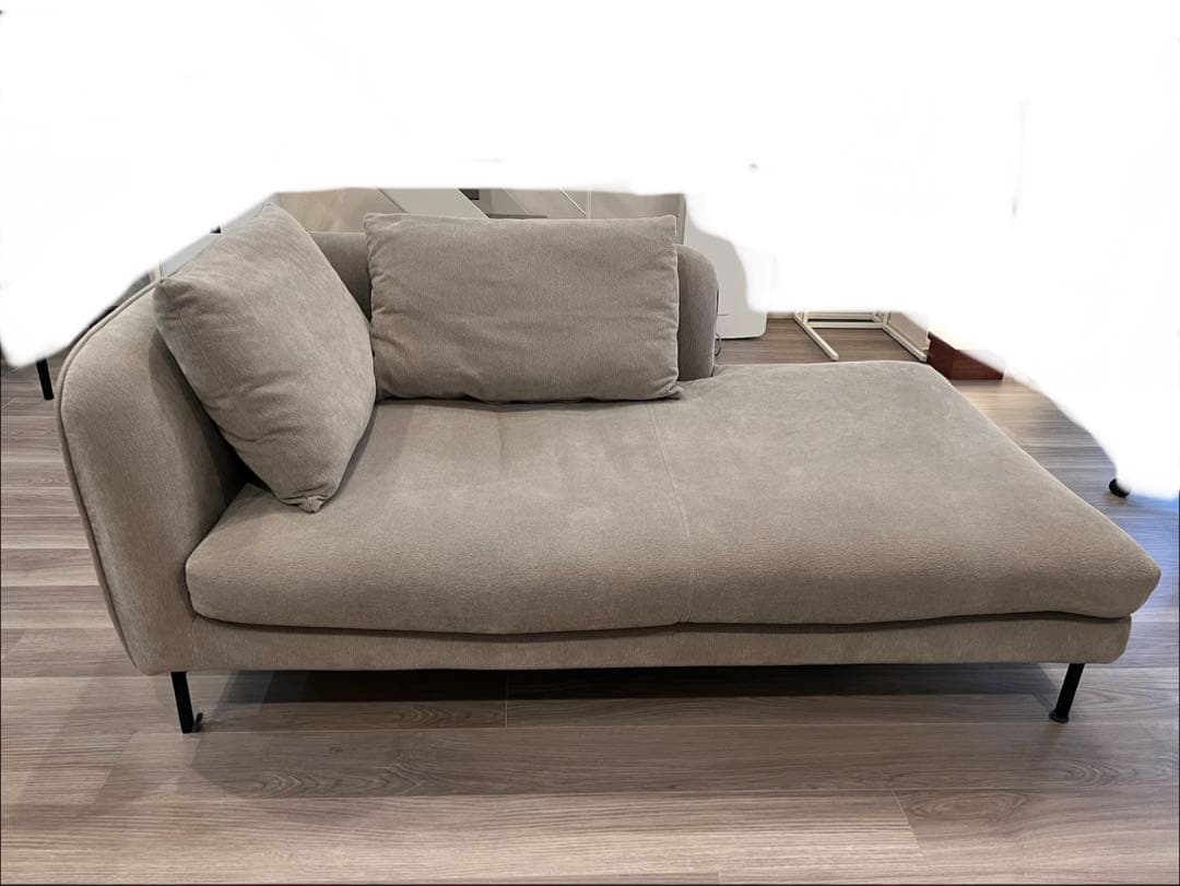 ACTUS アクタス グレー ソファ（同素材オットマン別売あり）