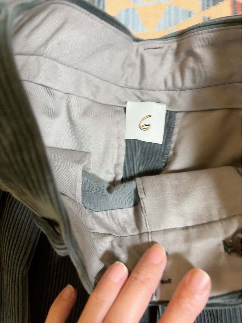 バッジョ様　6(ROKU) コットン コーデュロイ パンツ 25FW