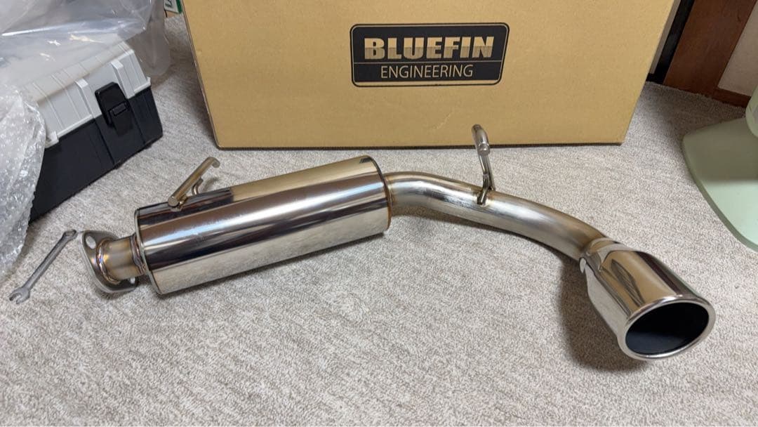 ジムニーjb23 BLUEFIN ステンレス マフラー本体