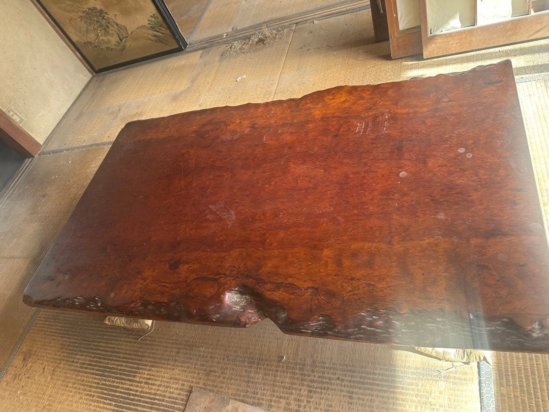 専用　1枚板　座卓　テーブル　アンティーク　一枚板　引き取り限定栃木県佐野市まで