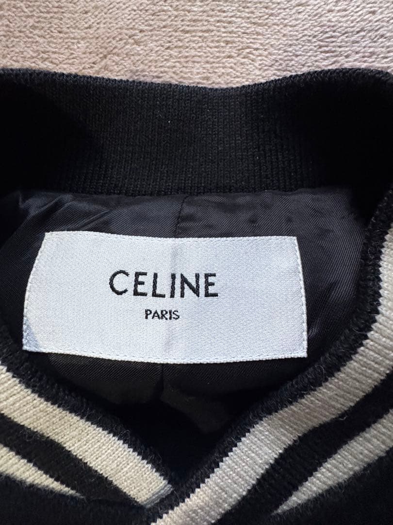 CELINEセリーヌ テディジャケット 48 ブルゾン スタジャン